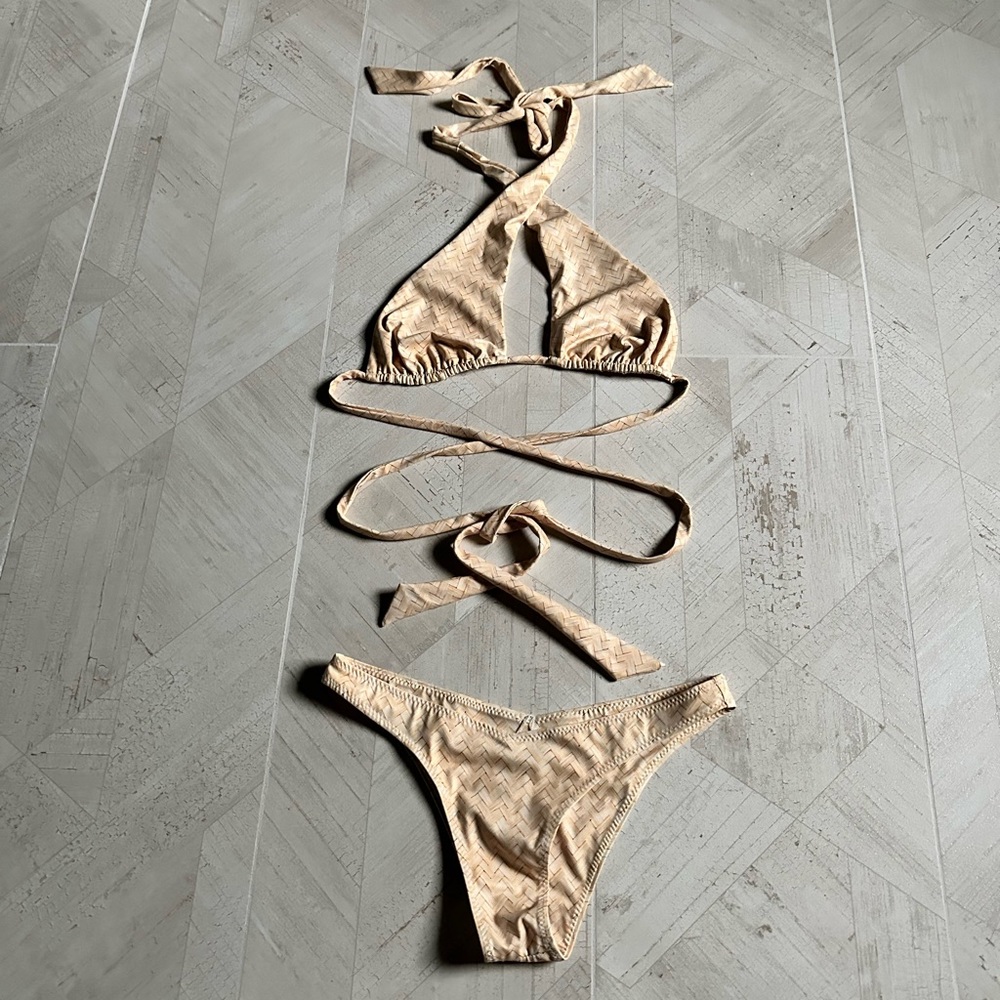 Same Los Angeles Basketweave Pattern Bikini Set